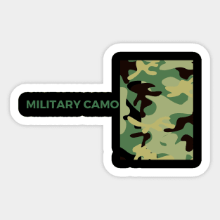 Military Camo Sticker